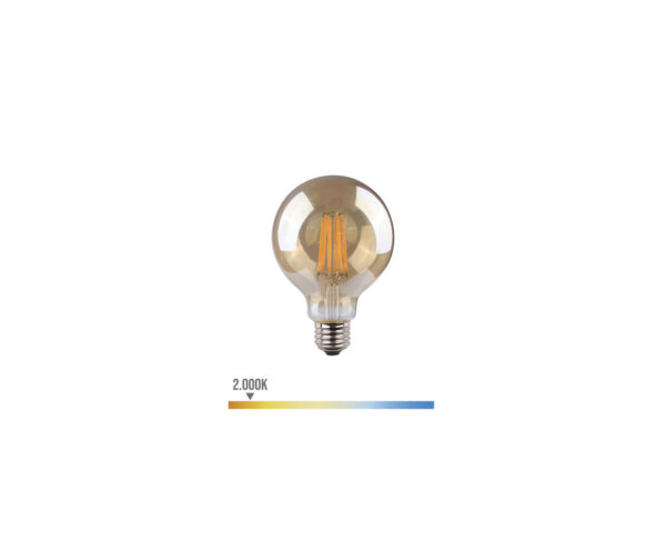 Lâmpada Globo C/ Filamento de LED E27 8W EDM